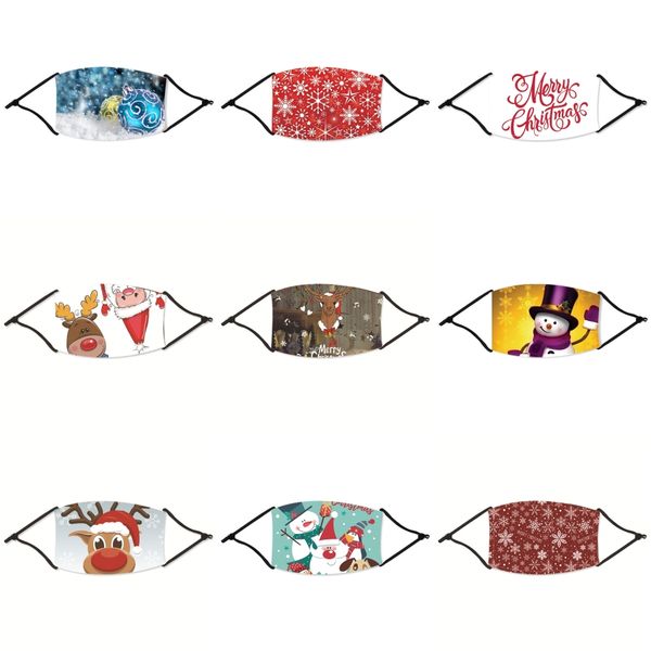 

pm2.5 face christmas mask anti-dust smoke, adjustable reusable christmas mask with 2 filters forman#15433, Black