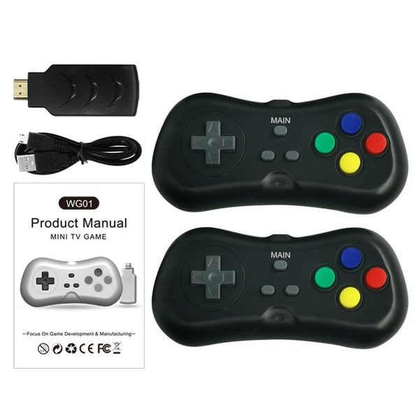 

cgjxswg01 wireless super mini tv video game players console with gamepad handheld player for kids gift game console 2 .4g