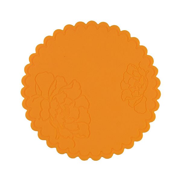 

festival portable non-slip heat resistant multicolor mat cup round silicone