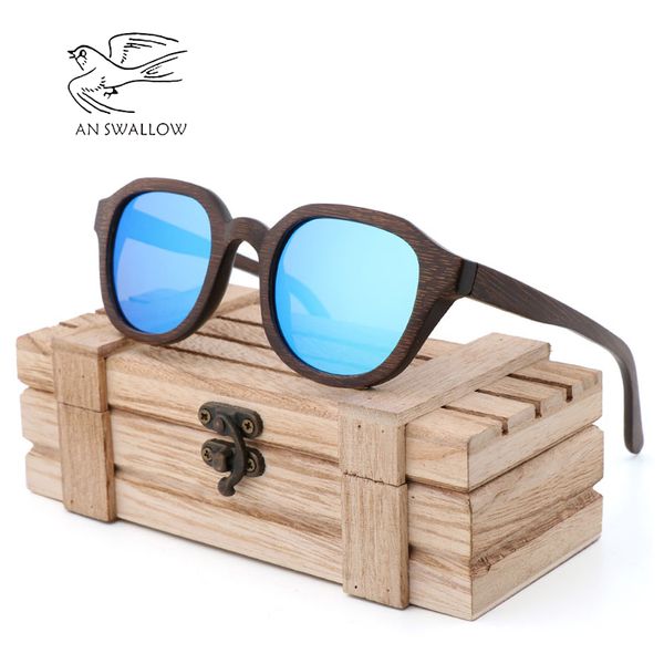 

lunettes de soleil Ã©cologiques pour hommes, lunettes de soleil en bambou naturel essentiel au voyage, White;black