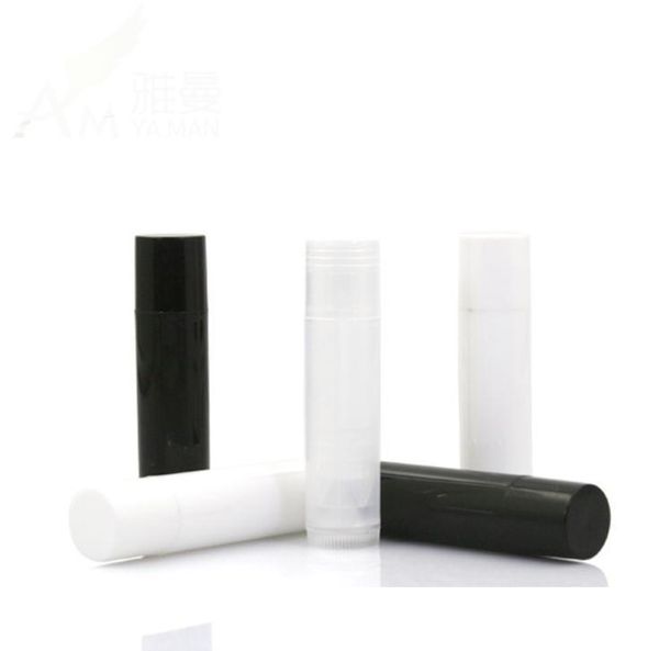 1000 unidades / lote 5 ml cosméticos Esvaziar Chapstick Lip Gloss Batom Balm tubo + Caps Container Atacado Cosmetic Esvaziar Chapstic
