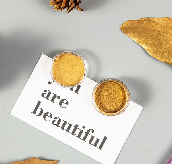 

shimmer metallic gold pigment pearl colorant pearlescent pigment for jewelry making diy epoxy resin mold color dye pigments