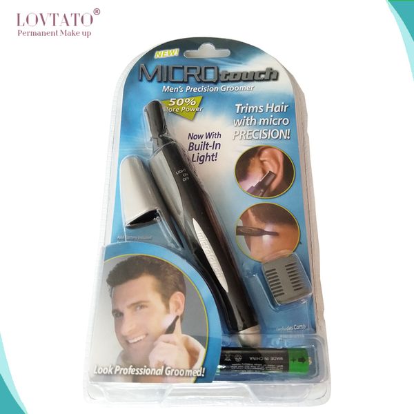 

men's personal care electric nose ear hair trimmer groomer shaver with led light micro professional groomed shaving trimmer tool