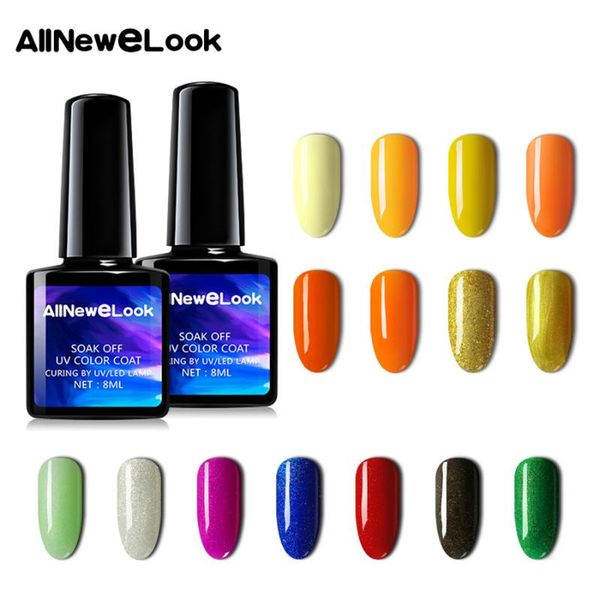 

allnewelook drop shipping nail art design manicure cherimoya colors soak off vernis gel polish led uv gel nail polishes lacquer, Red;pink