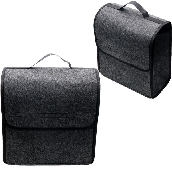 

multi-use car organizer car styling trunk storage holder box soft felt auto rear storage pouch folding seat back tool bag