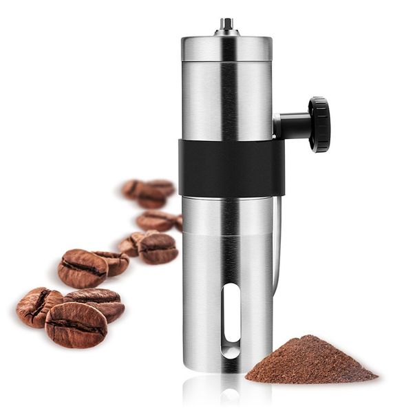 

stainless steel 304 manual coffee bean grinder mill hand grinder kitchen tool new