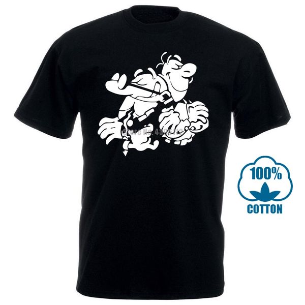 

mortadelo y filemon t-shirt short sleeve black men's t shirt