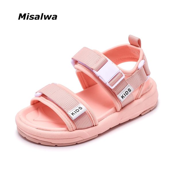 

boy girl classic fashion fabric sandals black pink lovely casual shoes kids flat sandals ribbon style 26-37 size summer, Black;red
