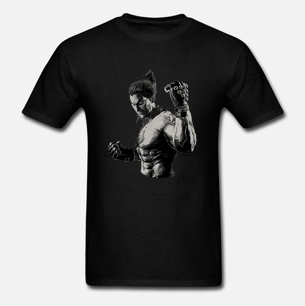 

tekken kazuya mishima printed mens t-shirt short sleeve cotton cothes gamer fancy top