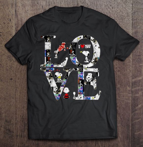 

men funny t shirt fashion tshirt love - the peanuts movie women t-shirt