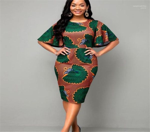 

fashion ethic style floral printed crew neck slim dresses new women designer clothes summer women designer dresses, White;black