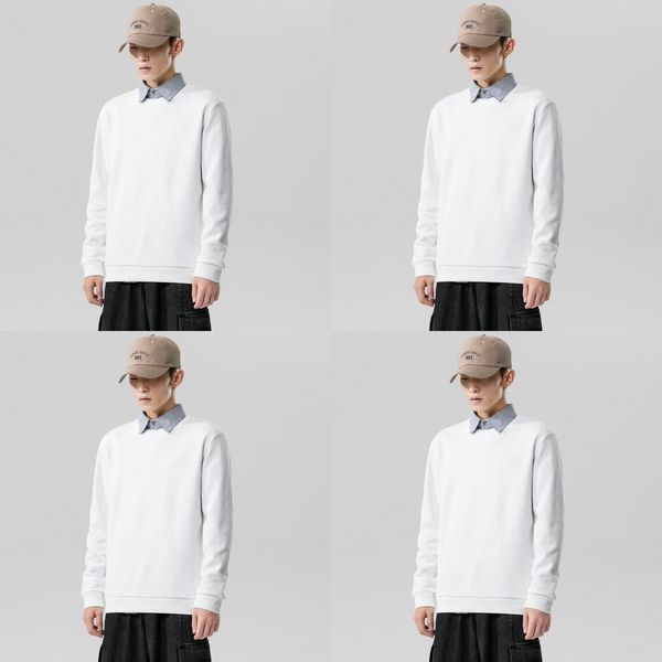 

мужской t- свитер shirtsweater осень новой молодежная круглая шея длинного рукав футболка случайной база рубашку корейских мужская мода ofo5, Black