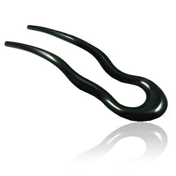

2 teeth styling grooming stage performance tools home wave manual resin hairpin, Golden;silver