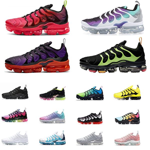 

горячий т.н. плюс кроссовки тройной black white hyper royal жадных тнс мужских женское chaussures спортивных кроссовок тренеров обуви для хо