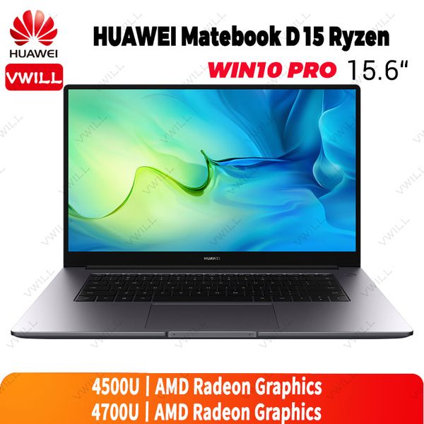 

huawei matebook d 15 2020 lap15.6 inch amd ryzen r5-4500u/r7-4700u 7nm crafts 16gb ddr4 512gb ssd windows 10 pro english