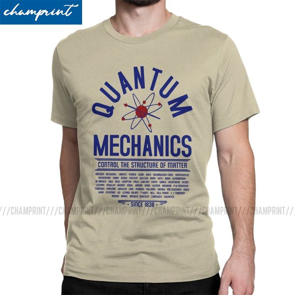 

men's quantum mechanics t shirt physics science physical geek nerd clothes funny short sleeve o neck tees original t-shirt