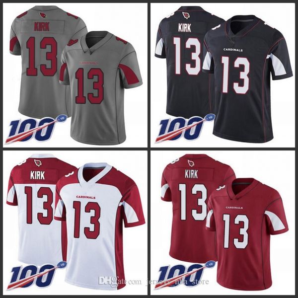 

Arizona Cardinals Men #13 Christian Kirk Black Men's Women Youth Stitched NFL Limited Rush 100th Season Jersey