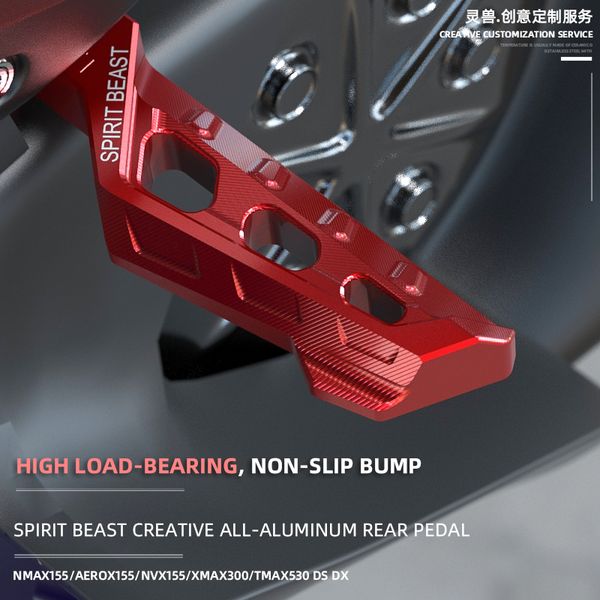

pedals nmax 155 rear pedal suitable for xmax 300 motorcycle tmax 530 dx spinning aerox anti-slip