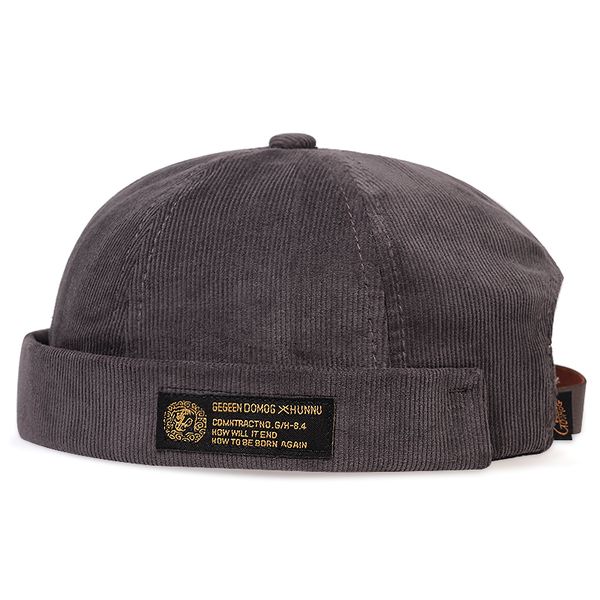 

fashion men's peaked cap tide spring and autumn retro corduroy landlord hat melon leather hat literary hip-hop caps painter hats