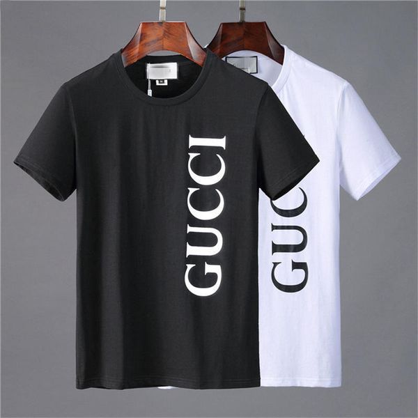 

2020 fashion mens t shirt polos new arrival men women letter print casual short sleeve famous mens stylist tees, White;black