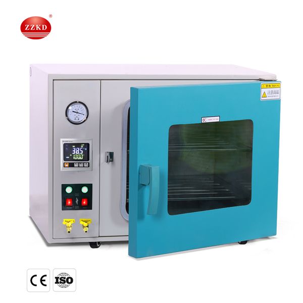 ZZKD Lab Supplies Forno per essiccazione sotto vuoto da 90 litri 32 piedi cubi Essiccatore rapido Laboratorio di controllo micro-computer DZF 6090 con 2 gusci per alimenti