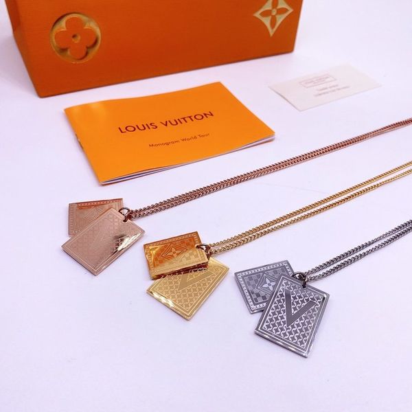 

lou is vui tton designer jewelry hip hop designer necklace butterfly iced out pendant mens 14k gold chains initial letter p2, Silver