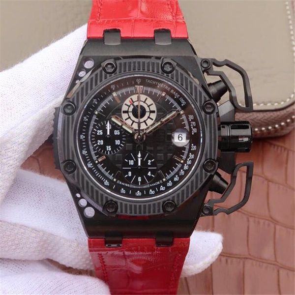 

n-survivor montre de luxe asia7750 automatic machine movement watches 42mm*54mm*15.65mm mens watch titanium case, Slivery;brown