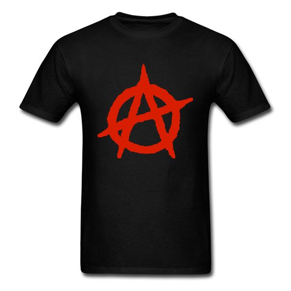 

anarchy symbol tshirts om and democracy summer/fall tees short sleeve cotton printed tee-shirt birthday gift man