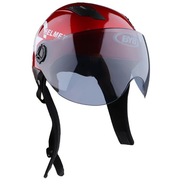 

magideal motorcycle helmet single shield racing moto helmet red+tawny
