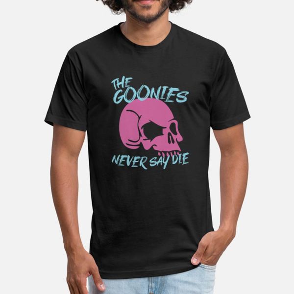 

the goonies t shirt men designing short sleeve plus size 3xl basic solid loose breathable summer style natural shirt