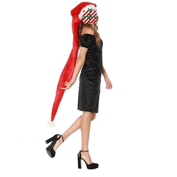 

5.1ft funny christmas hat super long santa hat novelty christmas plush hat