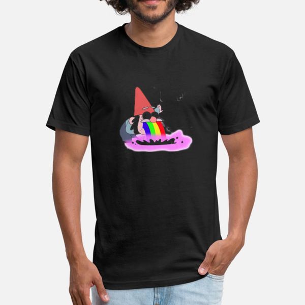 

puking rainbows no text t shirt men custom short sleeve o-neck cool fitness casual spring formal shirt