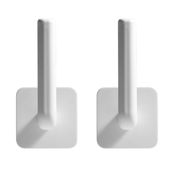 

2pcs no drilling wall mount paper roll holder bathroom kitchen hanger organizer
