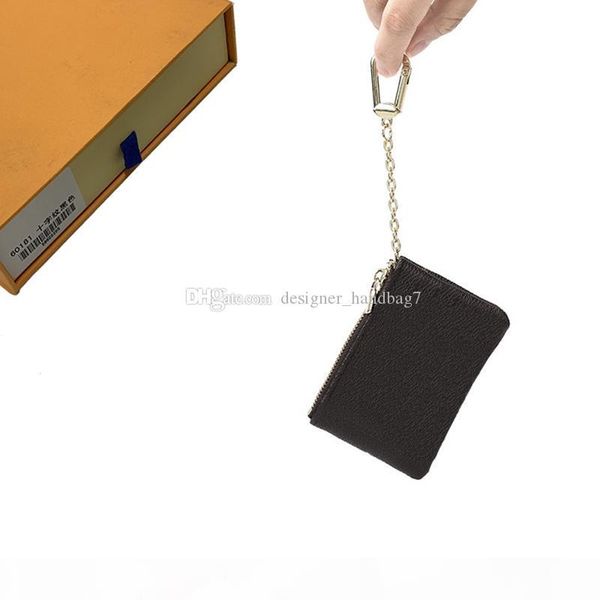 

key wallets coin purses wallet mens key pouch womens card holder handbags leather card chain mini wallets coin purse clutch handbag 69-14, Red;black