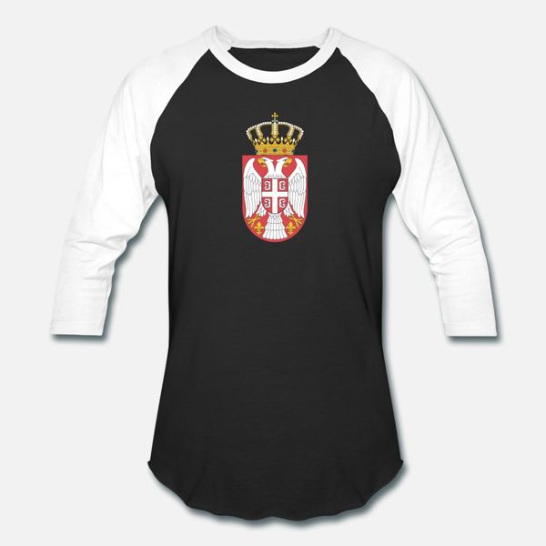 

serbian coat of arms t shirt men custom tee shirt o-neck solid color anti-wrinkle casual summer kawaii shirt