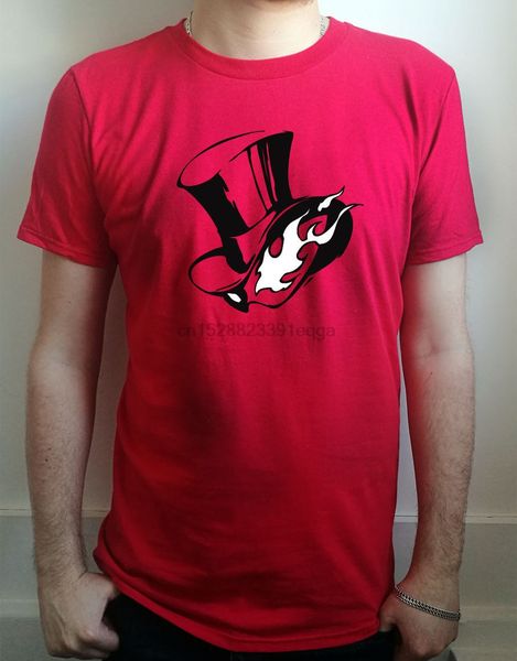 

persona 5 phantom thieves take your heart logo men t-shirt