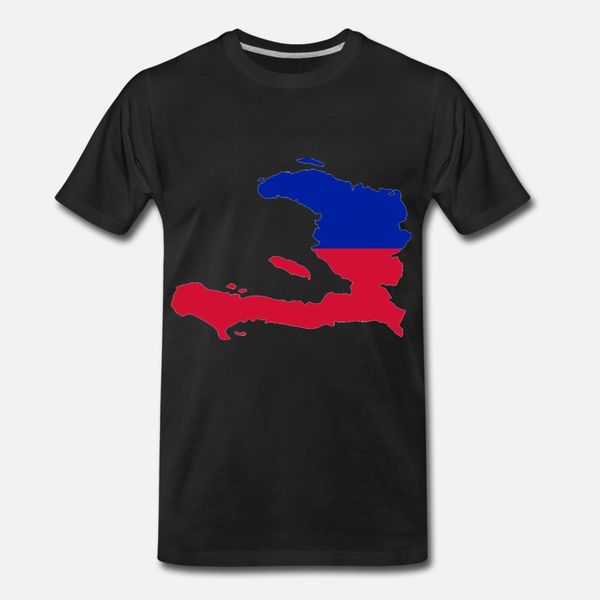 

haiti flag t shirt men create cotton crew neck costume anti-wrinkle new style spring autumn pictures shirt