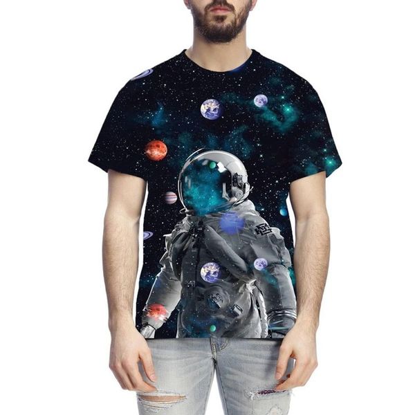 

3d space astronaut print spacex spaceship rocket ho 3d print shirts kawaii plus size horror men clothing