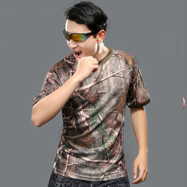 

горячая 2020 открытый летний tactical camo коммандос с коротким рукавом tactical камуфляж воротник короткий рукав футболки быстро сохнут tee, Gray;blue