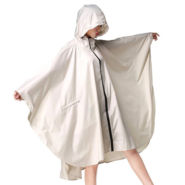 

women hiking cycling long sleeve outdoor poncho raincoat fashion hooded coats