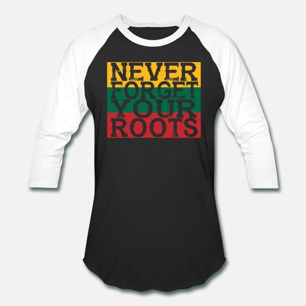 

never forget roots home litauen t shirt men printed short sleeve round collar letter cute fashion spring autumn trend shirt