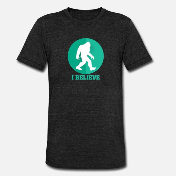 

i belive bigfoot sasquatch t shirt men customized tee shirt s-xxxl letter graphic basic summer style kawaii shirt