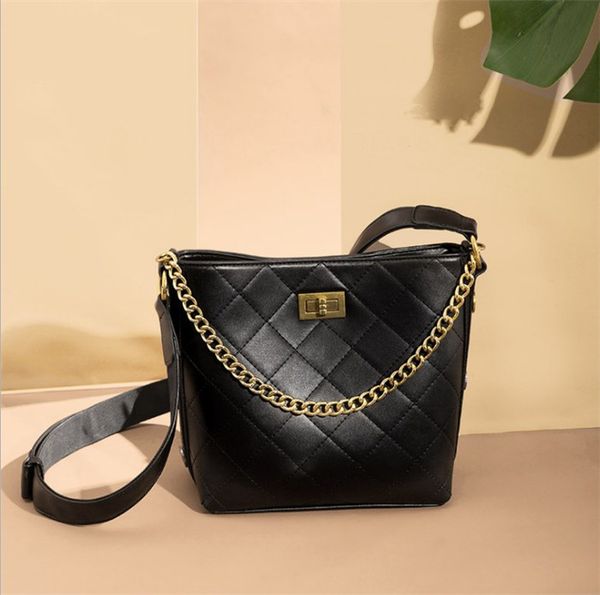 

fashion luxury bucket bag female new simple and versatile casual one shoulder messenger bag ing