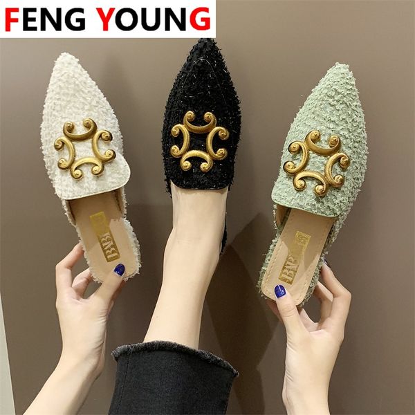 

женская обувь bow knot острого нос площадь средние каблуки обувь женщина новая зимний clear ladies тапочки искусственного мех мулы слайды та, Black
