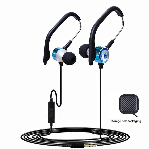 

gdlyl music headphone wired sprot in ear earphone with microphone 3.5mm headset cable metal heavy bass sound headphones