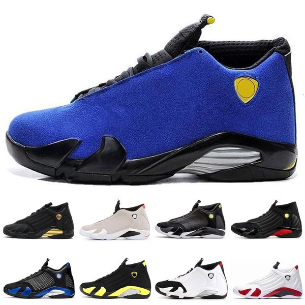 

14 14s mens basketball shoes university red university gold thunder desert sand candy cane mens sprots shoes designer sneakers, Black