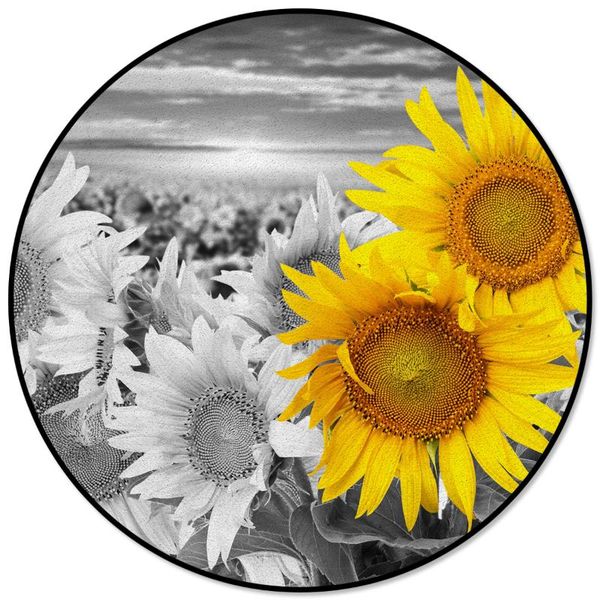 

sunflower local color abstract park printed round carpets for living room bedroom alfombra floor mats kids room area rugs