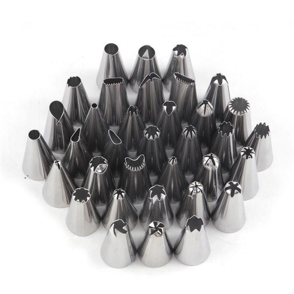 

cake decoration stainless steel good quality glaze pipes nozzles pastry tips set cake baking tools accessories dhl