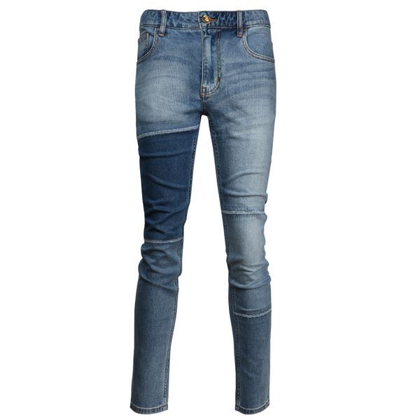 

mens jeans slim fit for 2020 winter mens trousers cotton material casual pants for boy pantalon clothing, Blue