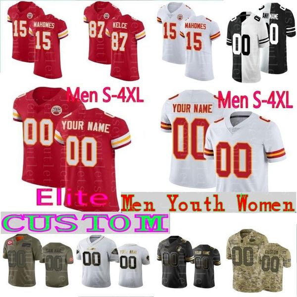 

kansas city chiefs custom jerseys derrick thomas frank clark chris jones tony gonzalez sammy watkins damien williams 02, Black;red